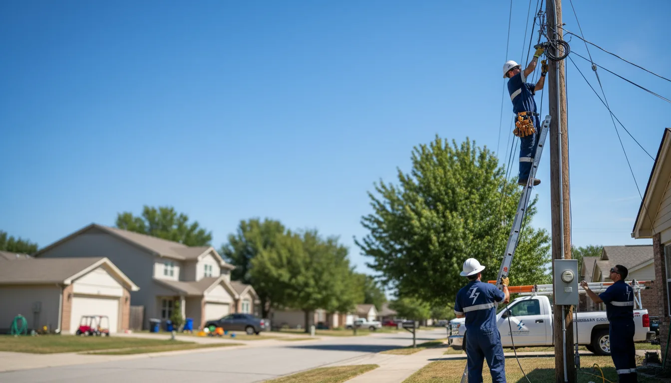 Residential electrician providing installation services in Deer Park, WA